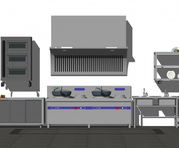 现代燃气灶台电烤箱抽油烟机厨具组合-ID:157749926