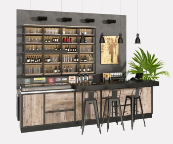 Industrial Style Counter Bar-ID:383699239