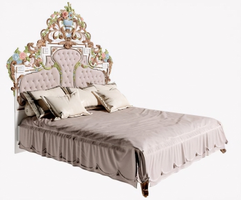 European Style Double Bed-ID:798075546