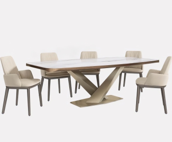 Post Modern Style Dining Table And Chairs-ID:526408786