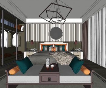 New Chinese Style Bedroom-ID:549368333