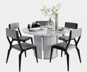 Post Modern Style Dining Table And Chairs-ID:125096943