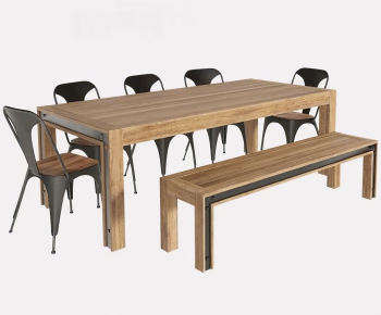 Post Modern Style Dining Table And Chairs-ID:816076134