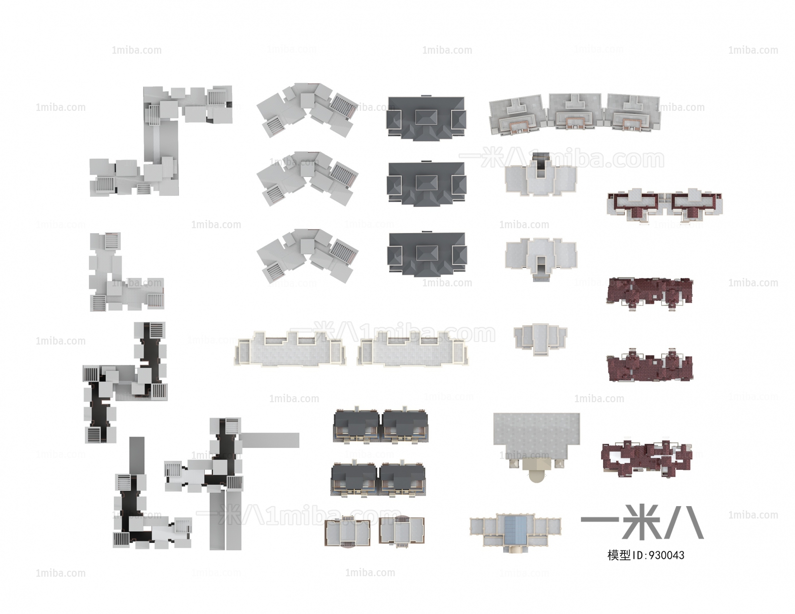 Modern Architectural Bird's-eye View Planning