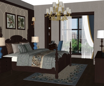 American Style Bedroom-ID:745398318