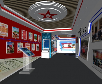 Modern Exhibition Hall-ID:346845888