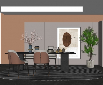 New Chinese Style Dining Room-ID:891579344