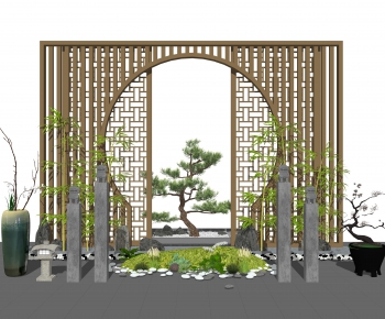 New Chinese Style Courtyard/landscape-ID:851228627