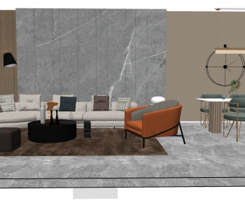 Modern A Living Room-ID:992121662