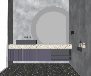 Nordic Style Bathroom Cabinet-ID:374856743
