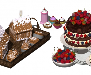 现代生日蛋糕水果蛋糕-ID:314429199