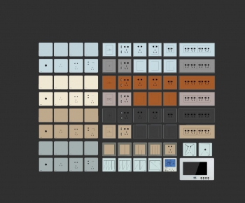 Modern Switch Socket Panel-ID:133247497