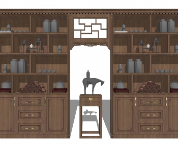 New Chinese Style Bookcase-ID:842220887