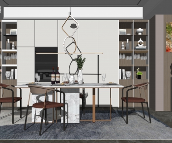 Modern Dining Room-ID:665439666