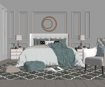 American Style Bedroom-ID:251527821
