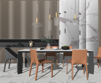 Modern Dining Table And Chairs-ID:416466757