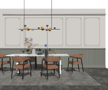 Modern Dining Table And Chairs-ID:499352413