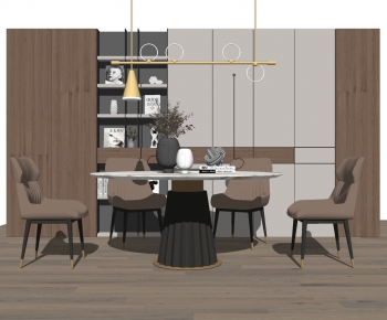 Modern Dining Table And Chairs-ID:119455917