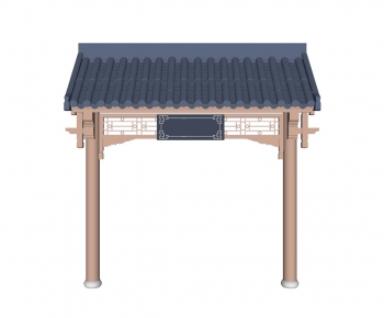 New Chinese Style Building Component-ID:163136765