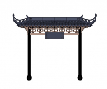 New Chinese Style Building Component-ID:978119992