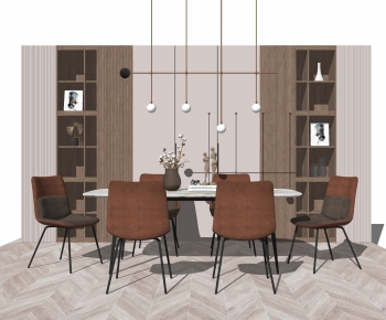 Modern Dining Table And Chairs-ID:435316612