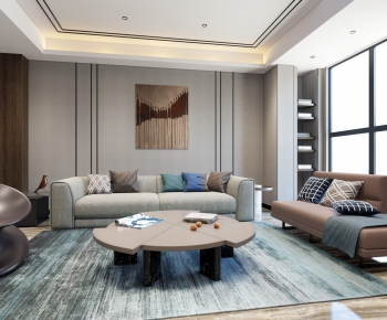 Modern A Living Room-ID:717091582
