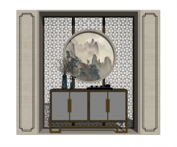 New Chinese Style Side Cabinet/Entrance Cabinet-ID:915765222