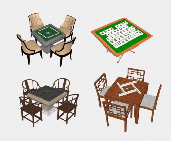 中式麻将桌椅组合-ID:427062948