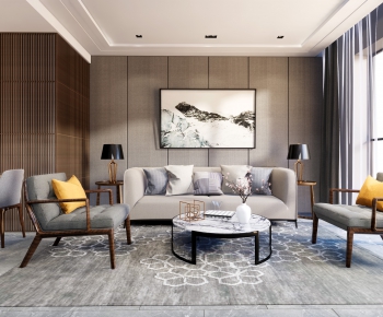 Modern A Living Room-ID:598478767