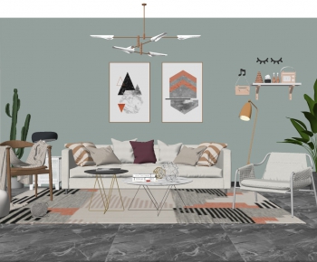 Nordic Style A Living Room-ID:801384761