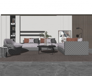 Modern A Living Room-ID:986826894