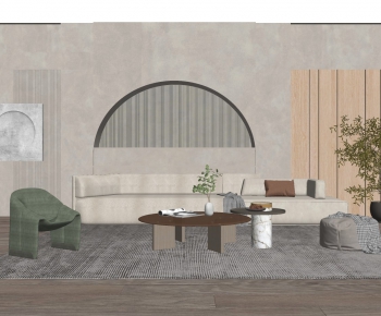 Modern A Living Room-ID:892575633