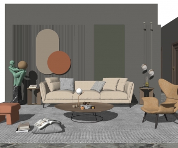 Modern A Living Room-ID:805877545