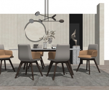 Modern Dining Table And Chairs-ID:229577113