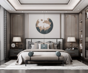 New Chinese Style Bedroom-ID:568574341
