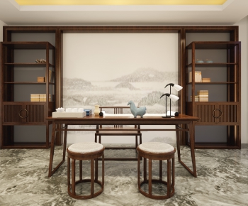 New Chinese Style Study Space-ID:240988485