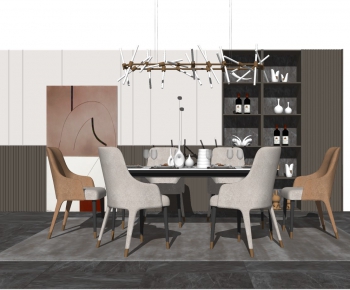 Modern Dining Table And Chairs-ID:235342544