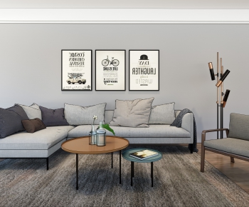 Modern A Living Room-ID:892458879