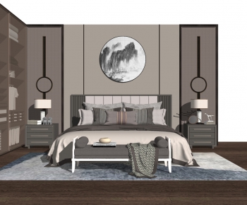 New Chinese Style Bedroom-ID:546244334