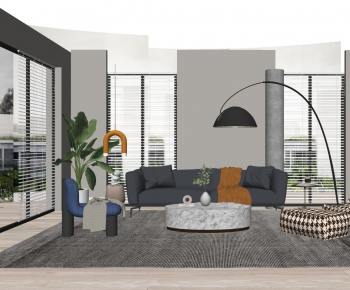 Modern A Living Room-ID:763738672