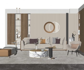 Modern A Living Room-ID:634837291