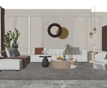 Modern A Living Room-ID:438511495