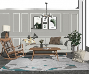 Nordic Style A Living Room-ID:419222993