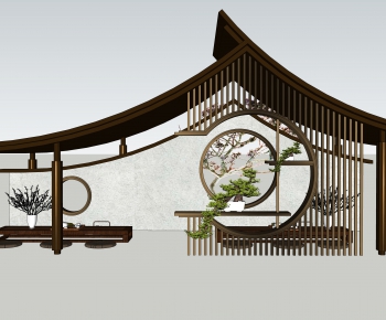 New Chinese Style Building Component-ID:661729874