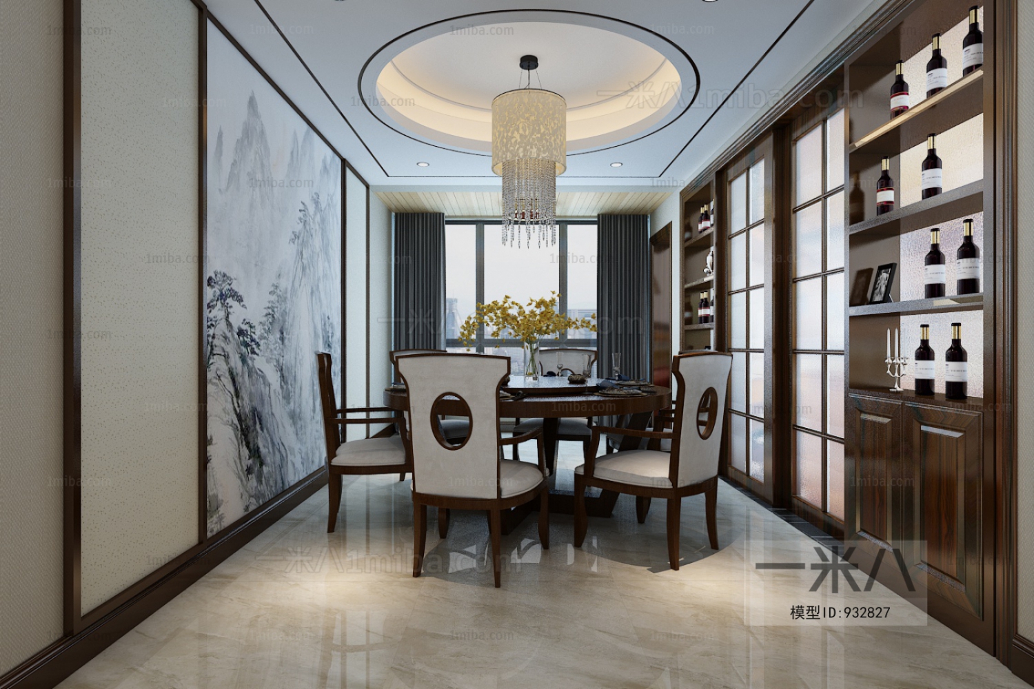 New Chinese Style Dining Room