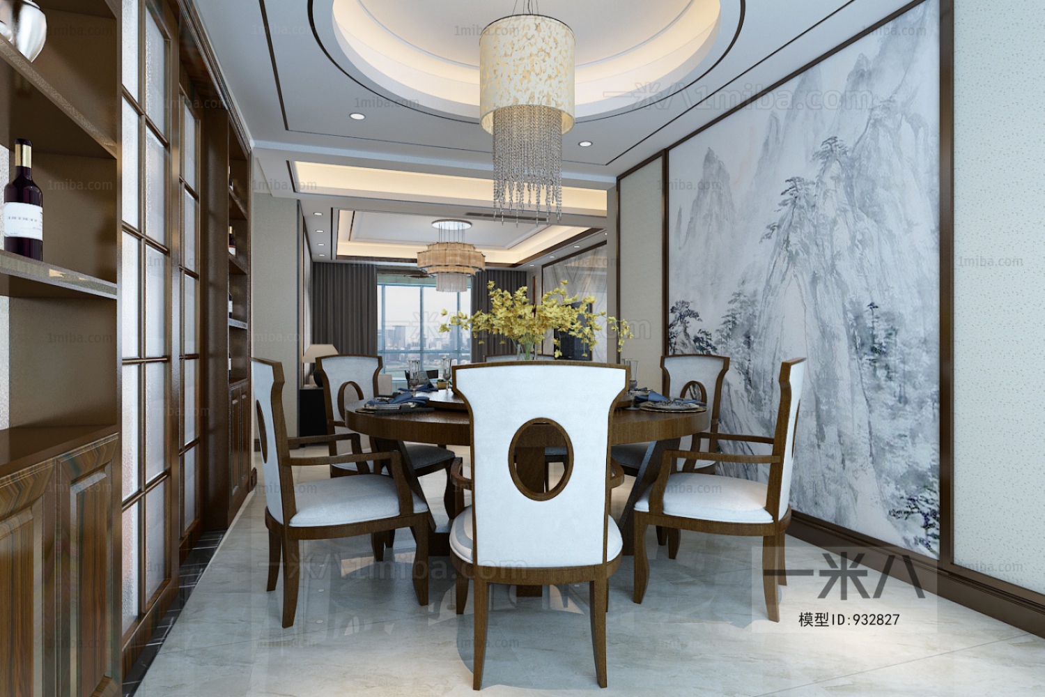 New Chinese Style Dining Room