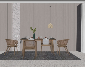 Nordic Style Dining Table And Chairs-ID:556851467