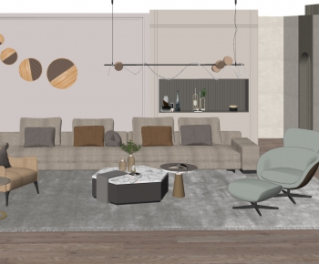 Modern A Living Room-ID:684888439