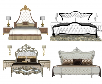 European Style Double Bed-ID:377199422
