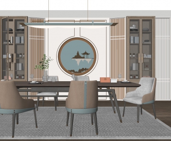 New Chinese Style Dining Room-ID:471291662